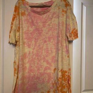 Free people summer tie dye t shirt